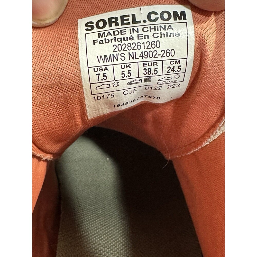 Sorel Women's Sz US 7.5 Evie Sport Lace Bootie NL4902-260 Nova Sand Hidden Wedge - Picture 11 of 11